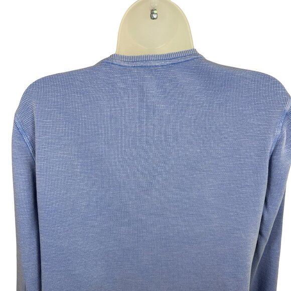 Sundance Blue Embroidered Larue Waffle Tee Size XL - Picture 6 of 11